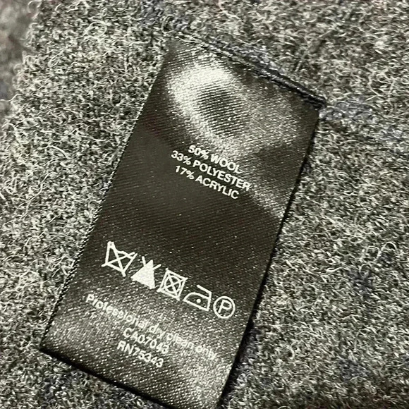 PARAPHRASE Gray 50/100 wool open front  cardigan size 10 - Picture 3 of 6